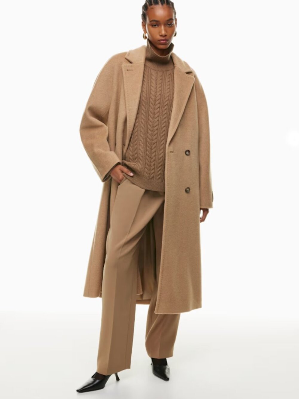 NWT ARITZIA BABATON Atelier (Re)Camel Wool sz 2 or XS Oversized